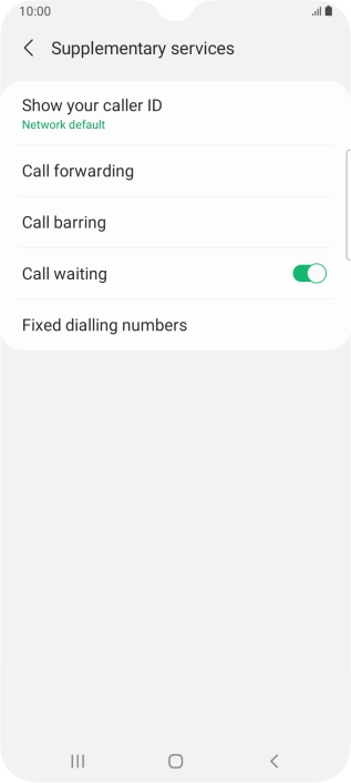 Press Fixed dialling numbers.