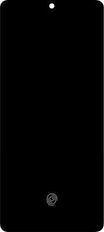 Place your finger on the fingerprint sensor to unlock your phone.