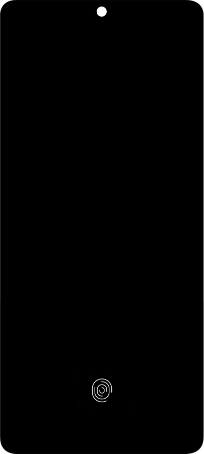 Place your finger on the fingerprint sensor to unlock your phone.