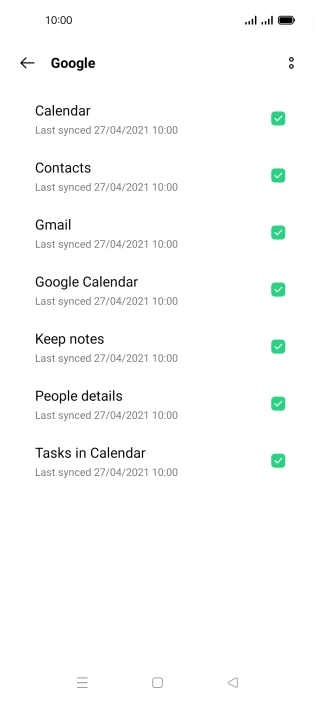 Press the Home key to return to the home screen.