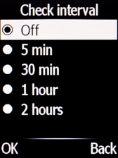 Highlight the required setting.