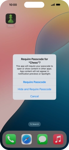 Press Require Passcode.
