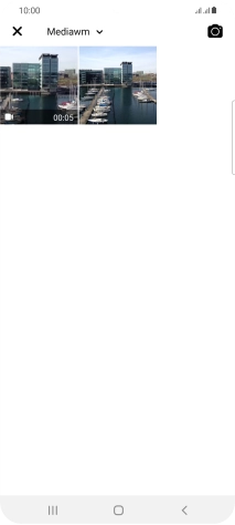 Press the required picture or video clip.