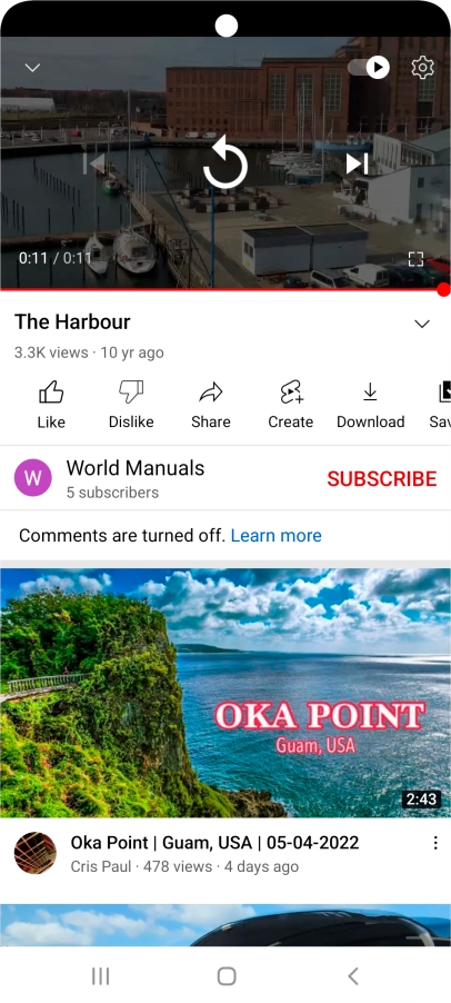Press the Home key to return to the home screen.