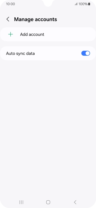 Press Add account. Press Add account.