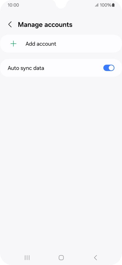 Press Add account. Press Add account.