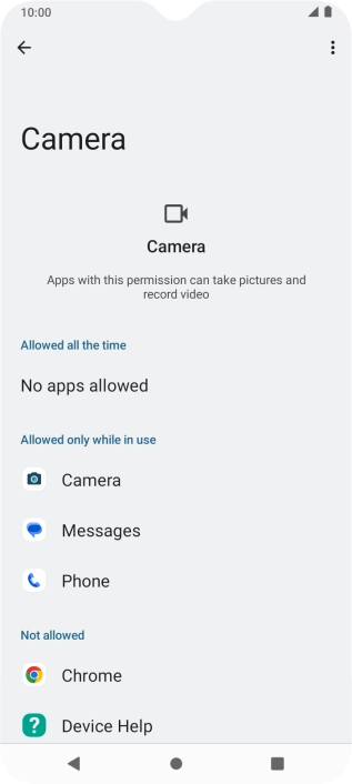 Press the required app.