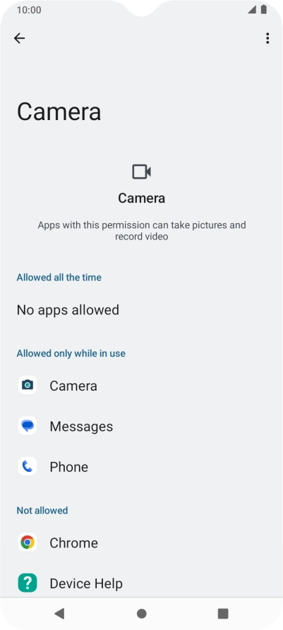 Press the required app.