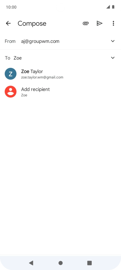 Press the required contact.