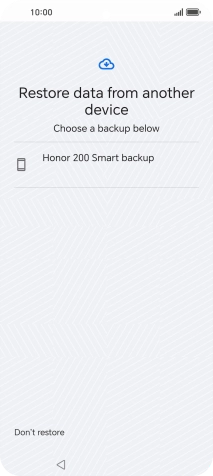 Press the required backup and your phone restores the content of the selected backup. Subsequently, follow the instructions on the screen to set up your phone and prepare it for use.