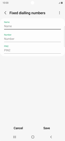 Press Name and key in the required name.
