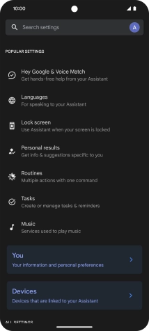 Press Hey Google & Voice Match.