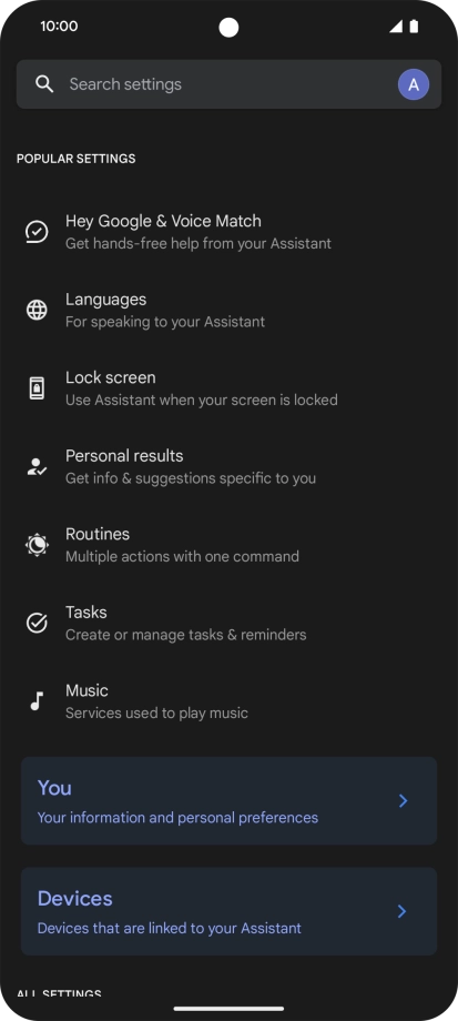Press Hey Google & Voice Match.