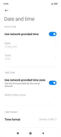 Press the Home key to return to the home screen.