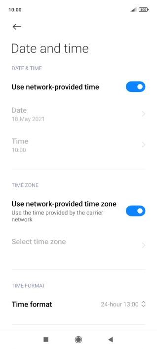 Press the Home key to return to the home screen.