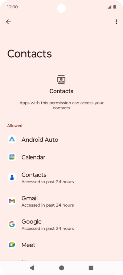Press the required app.