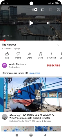 Press the Home key to return to the home screen.