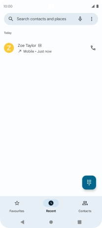 Press and hold the required contact.