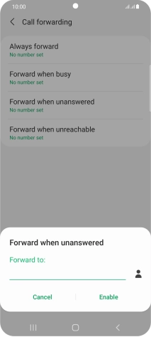 Key in +447836121121 and press Enable.