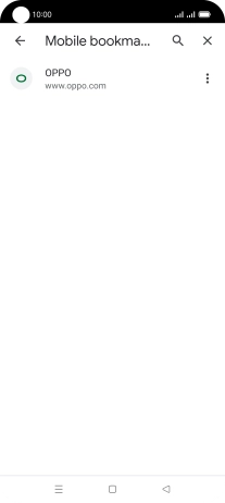 Press the required bookmark.