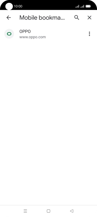 Press the required bookmark.