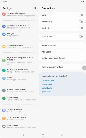 Press Battery and device care. Press Battery and device care.