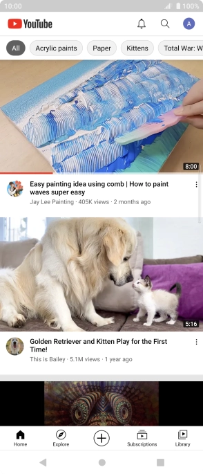 Press the upload icon. Press the upload icon.