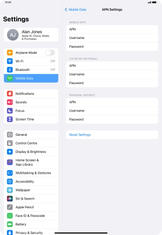 Press APN and key in wap.vodafone.co.uk.
