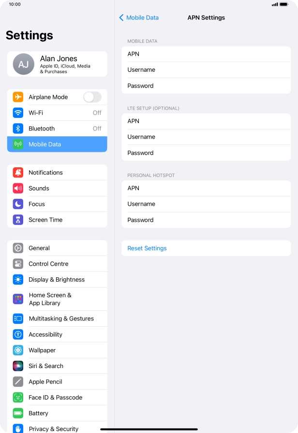 Press APN and key in wap.vodafone.co.uk.