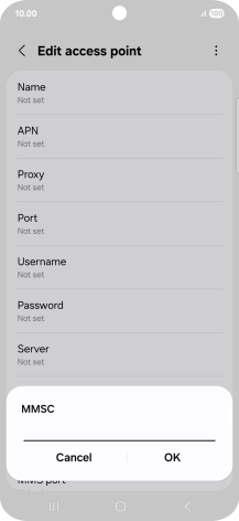 Key in http://mms.vodafone.co.uk/servlets/mms and press OK.