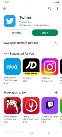Press the Home key to return to the home screen.