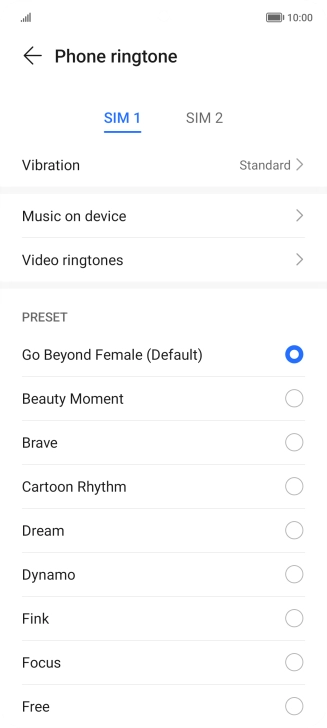 Press the required ring tones to hear them. Press the required ring tones to hear them.