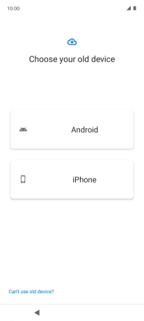 Follow the instructions on the screen to transfer the content from the other phone and finish the activation of your phone.