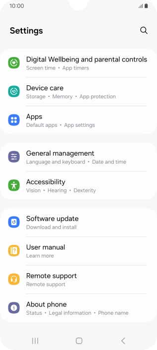 Press Accessibility.
