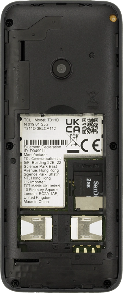 Slide the memory card into the memory card holder.