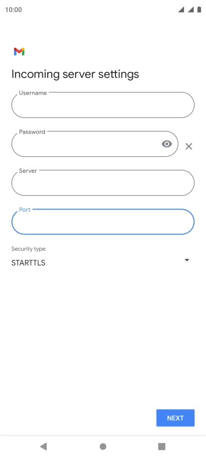 Press the drop down list below 