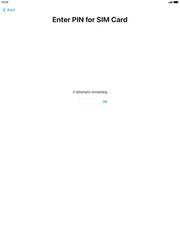 If your SIM is locked, key in your PIN and press OK.