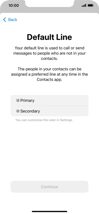 Press the required price plan.