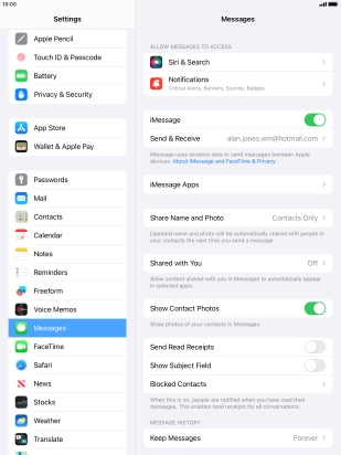 Press the Home key to return to the home screen.