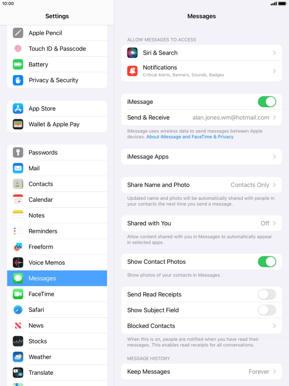 Press the Home key to return to the home screen.