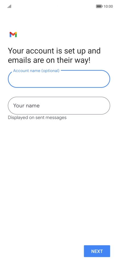 Press Your name and key in the required sender name. Press Your name and key in the required sender name.