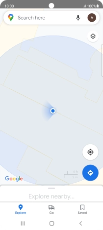 Press the search field and key in the required destination. Press the search field and key in the required destination.