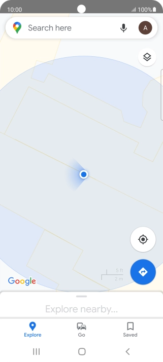 Press the search field and key in the required destination. Press the search field and key in the required destination.