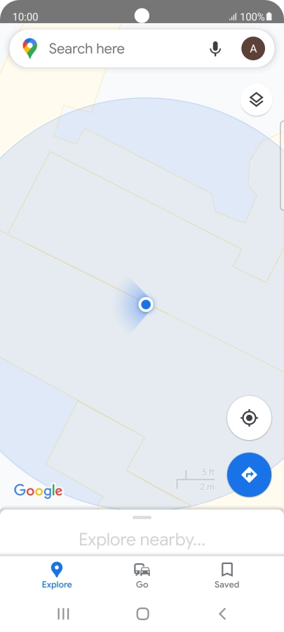 Press the search field and key in the required destination. Press the search field and key in the required destination.