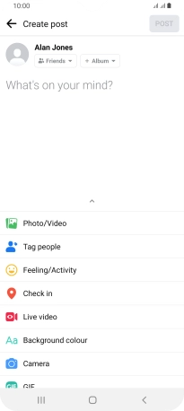 Press the text input field and key in the required text. Press the text input field and key in the required text.