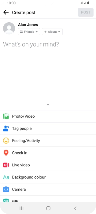 Press the text input field and key in the required text. Press the text input field and key in the required text.