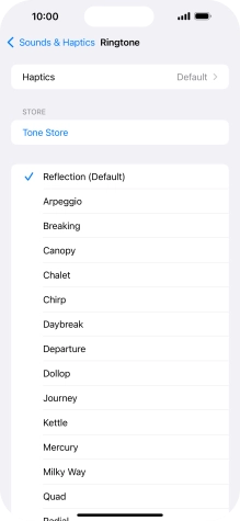 Press the required ring tones to hear them. Press the required ring tones to hear them.