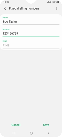 Press PIN2 and key in your PIN2. The default PIN2 is 1111.