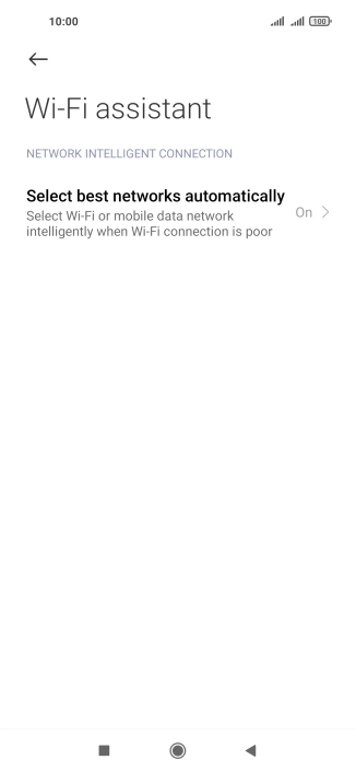Press Select best networks automatically.