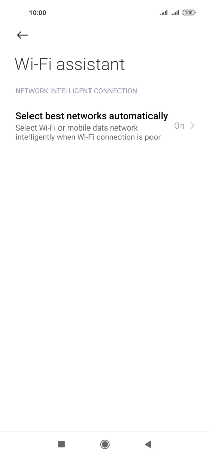 Press Select best networks automatically.